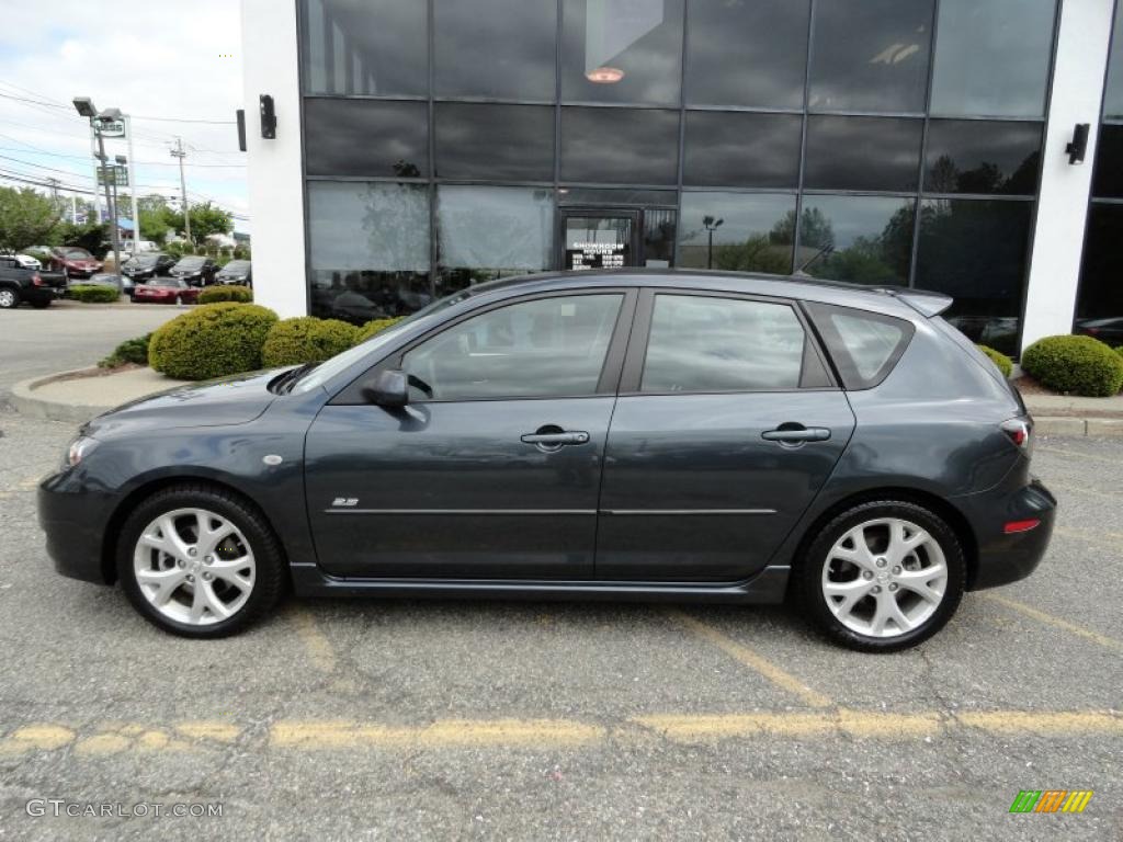 Metropolitan Gray Mica 2009 Mazda MAZDA3 s Touring Hatchback Exterior Photo #49196753