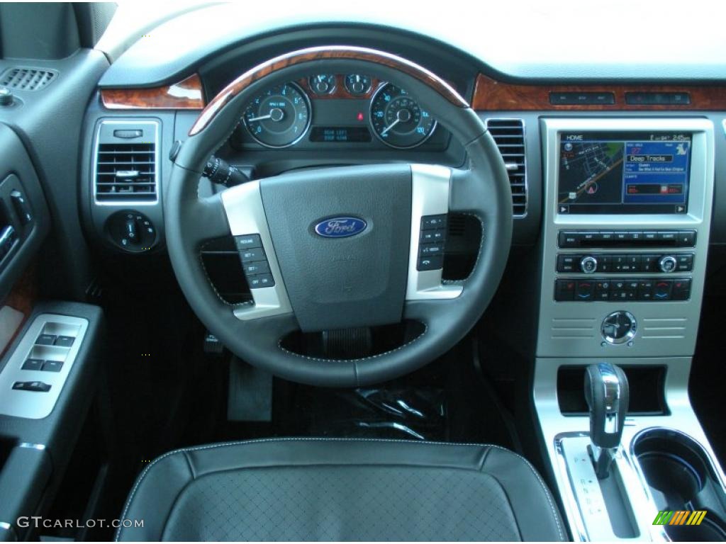 2011 Ford Flex Limited Charcoal Black Dashboard Photo #49196939