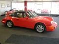 Guards Red 1990 Porsche 911 Carrera 4 Targa Exterior