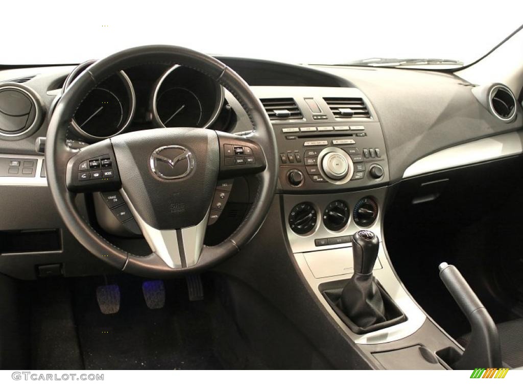 Black Interior 2010 Mazda MAZDA3 s Sport 4 Door Photo #49197626