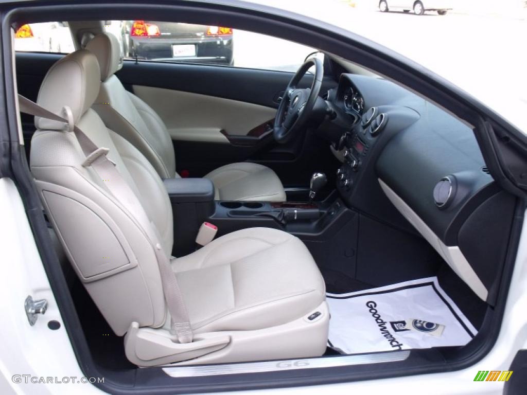 2008 G6 GT Coupe - White Diamond Tri Coat / Light Taupe photo #13