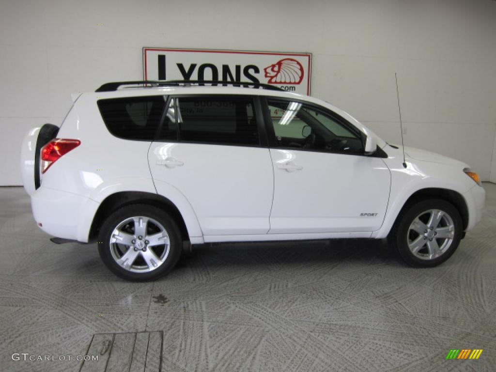 2007 RAV4 Sport 4WD - Super White / Dark Charcoal photo #21