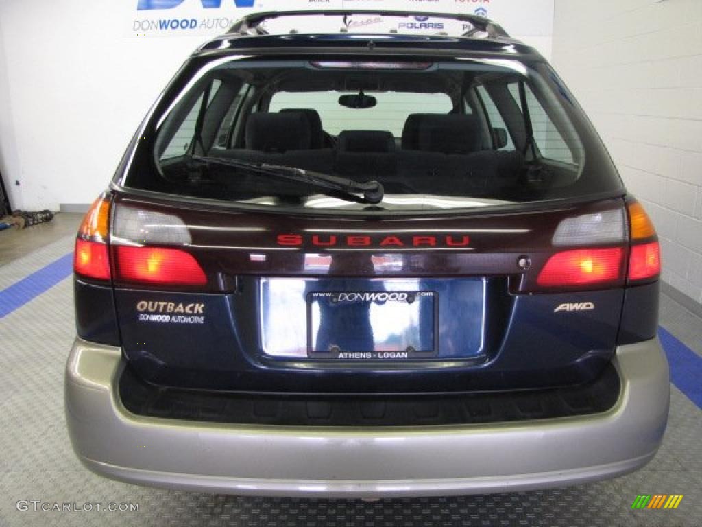 2003 Outback Wagon - Mystic Blue Pearl / Gray photo #8