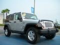 Bright Silver Metallic 2009 Jeep Wrangler Unlimited X 4x4 Exterior