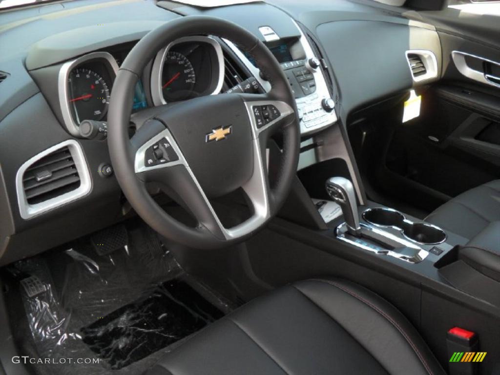 Jet Black Interior 2011 Chevrolet Equinox LTZ Photo #49200308