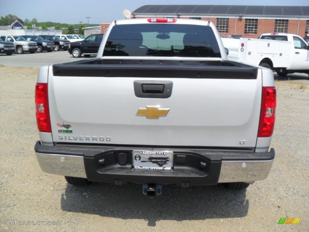 2011 Silverado 1500 LT Extended Cab 4x4 - Sheer Silver Metallic / Ebony photo #3