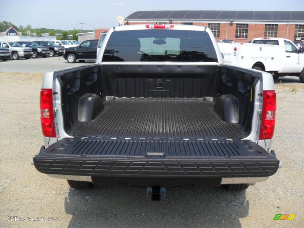 2011 Silverado 1500 LT Extended Cab 4x4 - Sheer Silver Metallic / Ebony photo #17