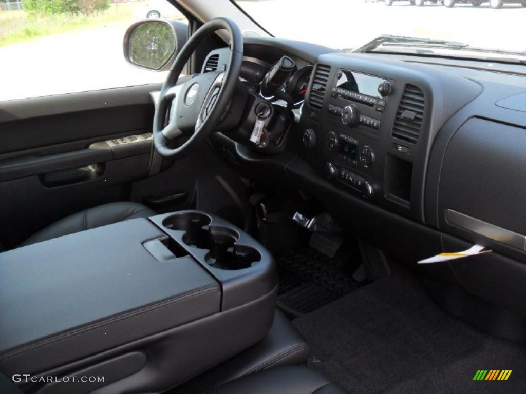 2011 Silverado 1500 LT Extended Cab 4x4 - Sheer Silver Metallic / Ebony photo #20