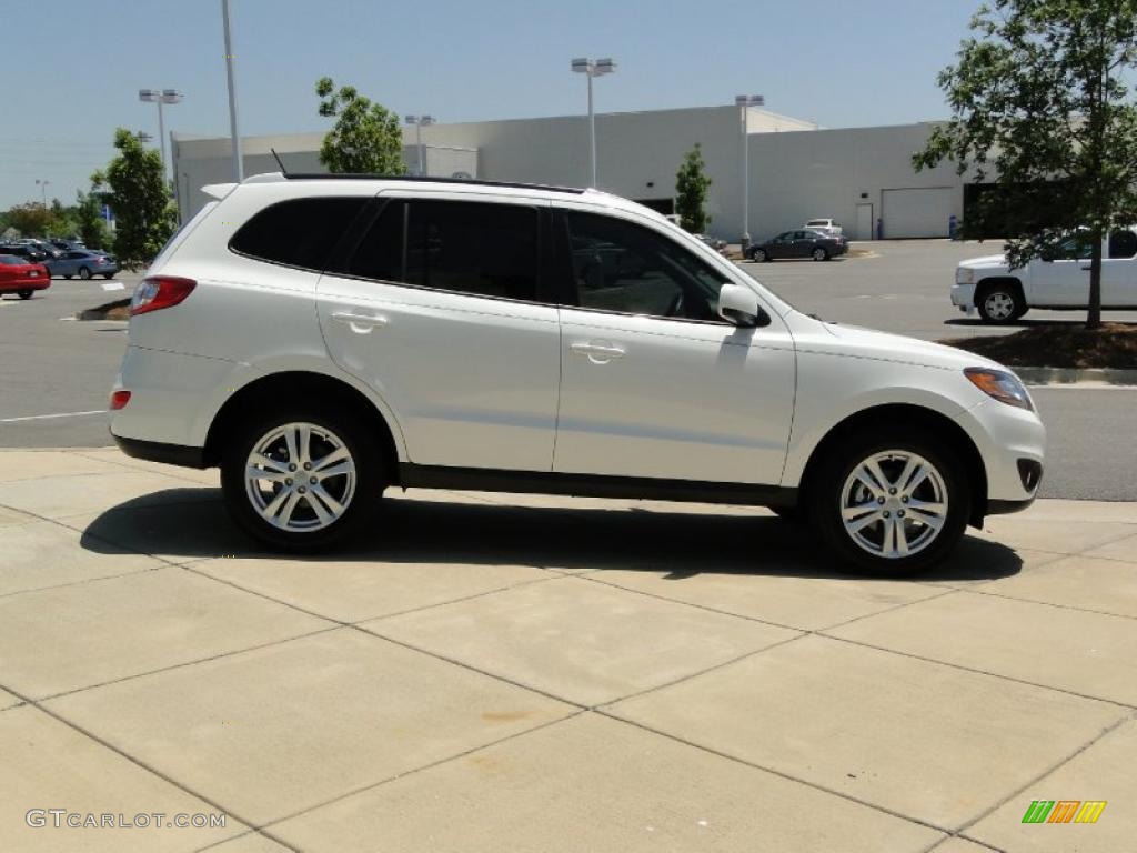 Pearl White 2010 Hyundai Santa Fe SE Exterior Photo #49203305