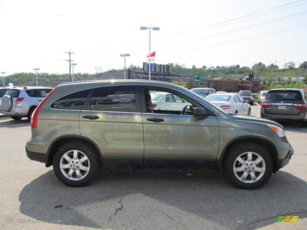 2008 CR-V EX 4WD - Green Tea Metallic / Ivory photo #9