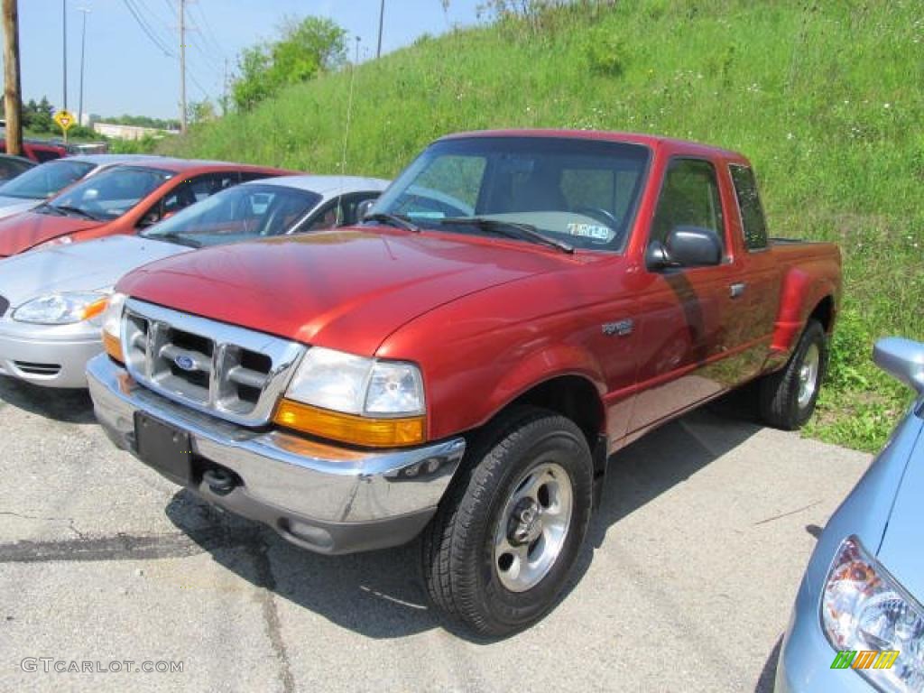 1999 Ranger XLT Extended Cab 4x4 - Bright Amber Metallic / Medium Graphite photo #1
