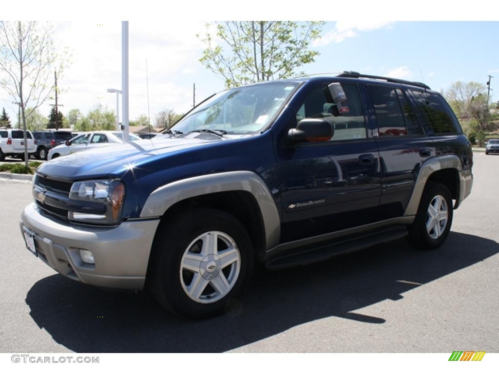 2002 TrailBlazer LS 4x4 - Indigo Blue Metallic / Dark Pewter photo #5