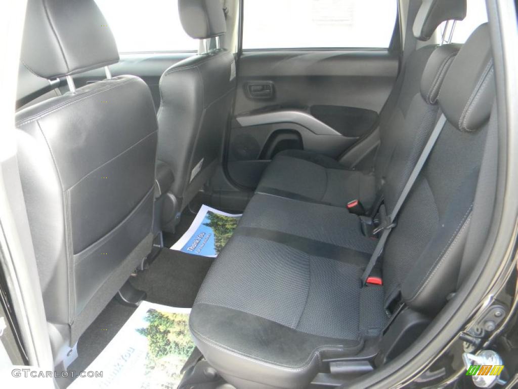Black Interior 2008 Mitsubishi Outlander SE 4WD Photo #49208276