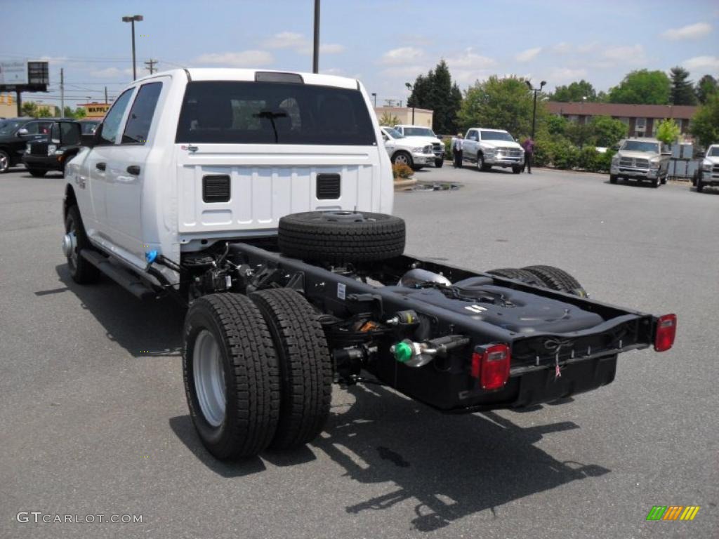 Bright White 2011 Dodge Ram 3500 HD ST Crew Cab 4x4 Chassis Exterior Photo #49208282