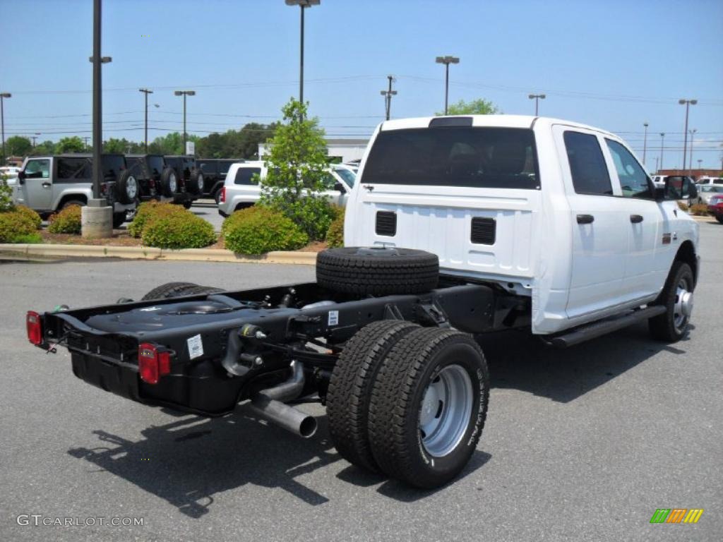 Bright White 2011 Dodge Ram 3500 HD ST Crew Cab 4x4 Chassis Exterior Photo #49208312