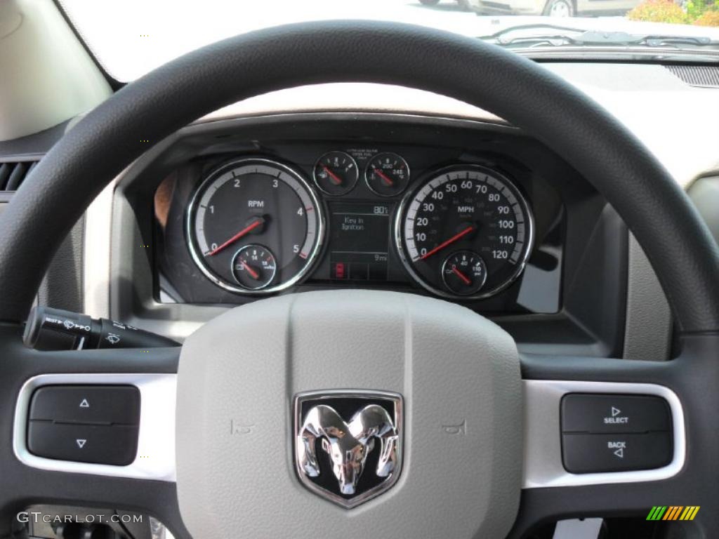 2011 Dodge Ram 3500 HD ST Crew Cab 4x4 Chassis Dark Slate Gray/Medium Graystone Steering Wheel Photo #49208429