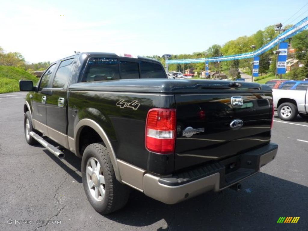 2006 F150 King Ranch SuperCrew 4x4 - Black / Castano Brown Leather photo #4