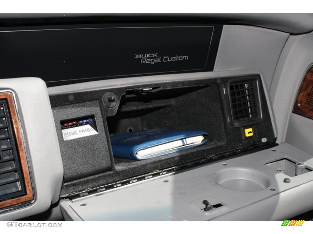 1993 Regal Custom Sedan - Light Sapphire Blue Metallic / Gray photo #21