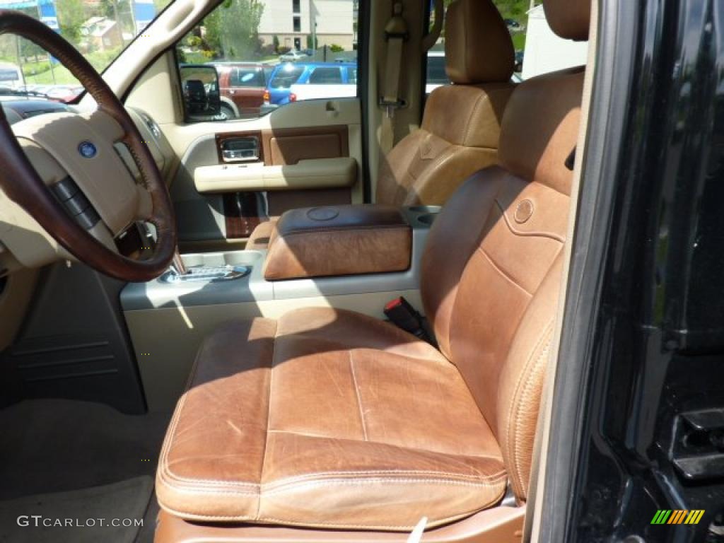 2006 F150 King Ranch SuperCrew 4x4 - Black / Castano Brown Leather photo #8