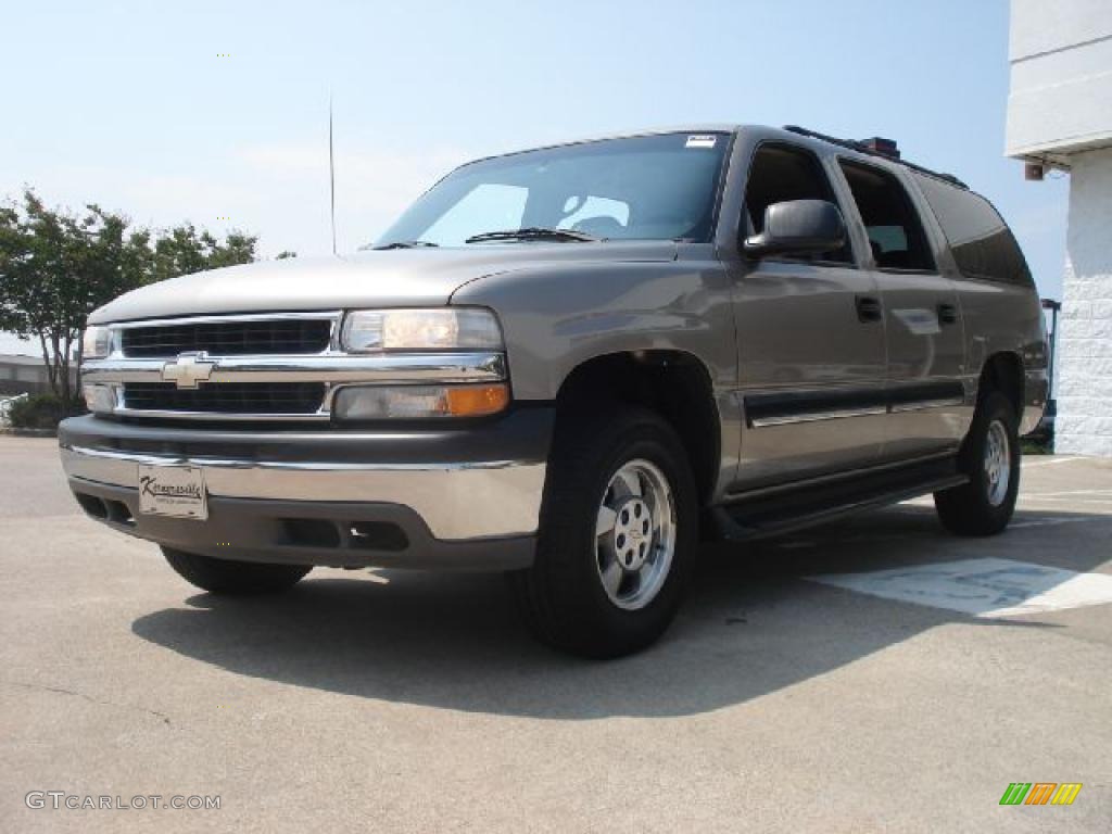 2001 Suburban 1500 LS 4x4 - Light Pewter Metallic / Light Gray/Neutral photo #7