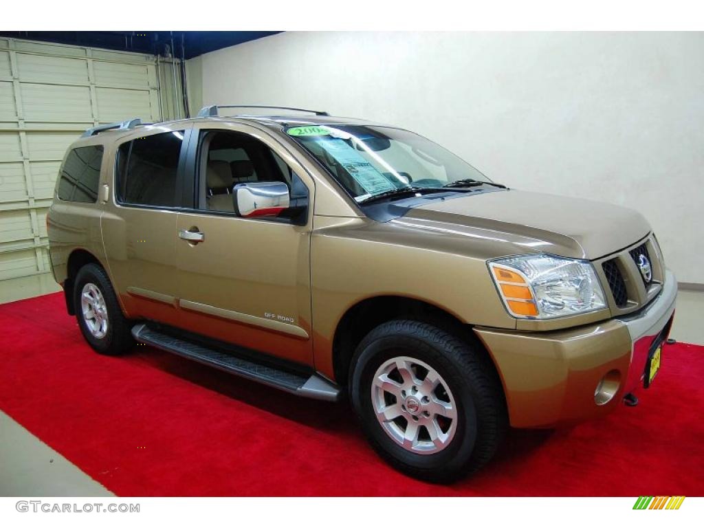 2004 Armada SE 4x4 - Sahara Gold Metallic / Sand photo #1