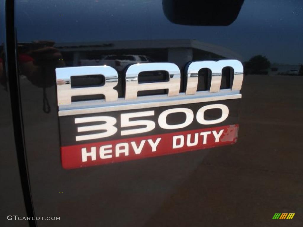 2007 Ram 3500 SLT Quad Cab - Brilliant Black Crystal Pearl / Medium Slate Gray photo #35