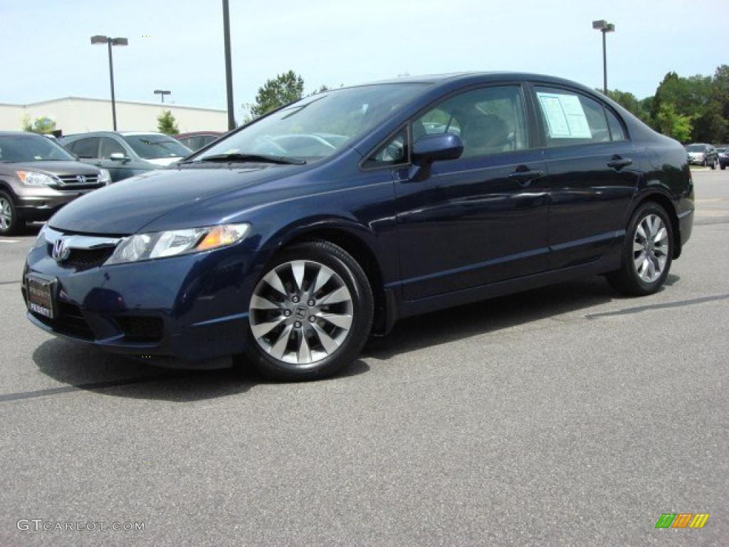 2009 Honda civic royal blue pearl #3