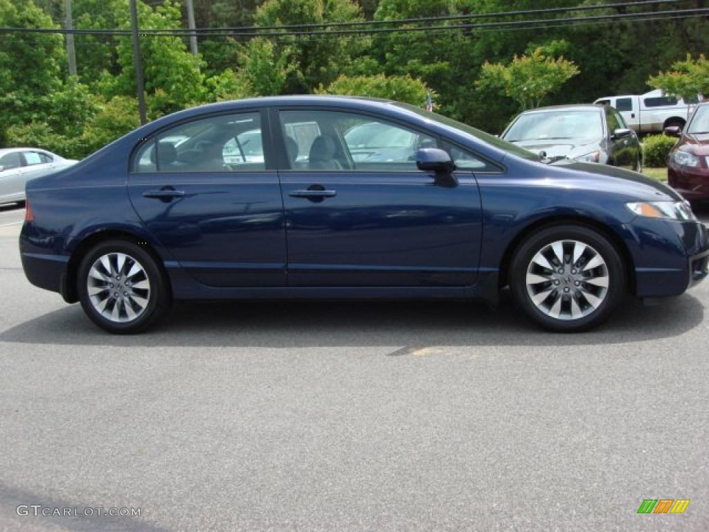 Royal Blue Pearl 2009 Honda Civic EX Sedan Exterior Photo #49212092