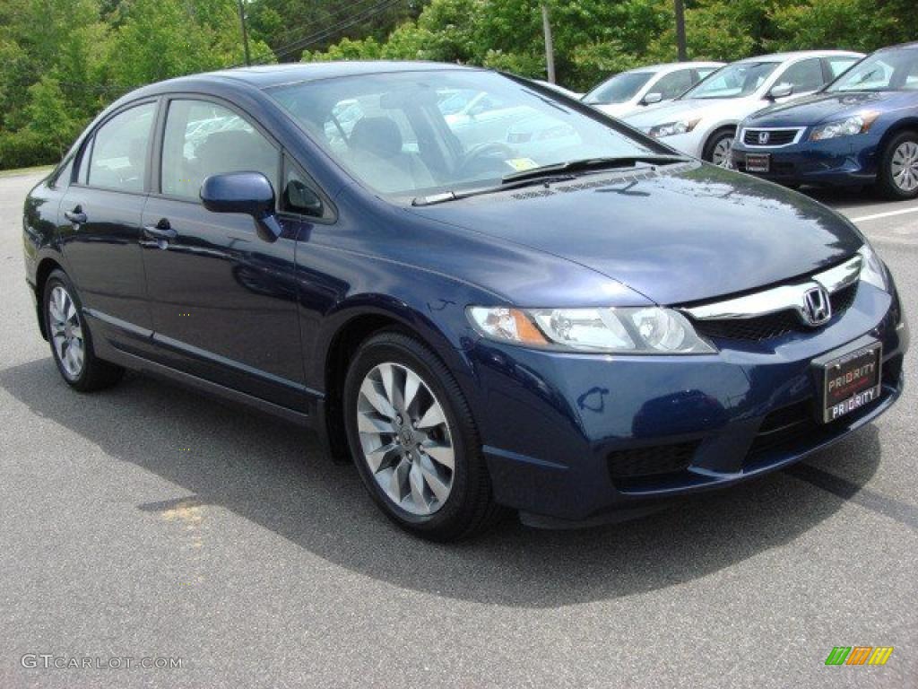 Royal Blue Pearl 2009 Honda Civic EX Sedan Exterior Photo #49212107