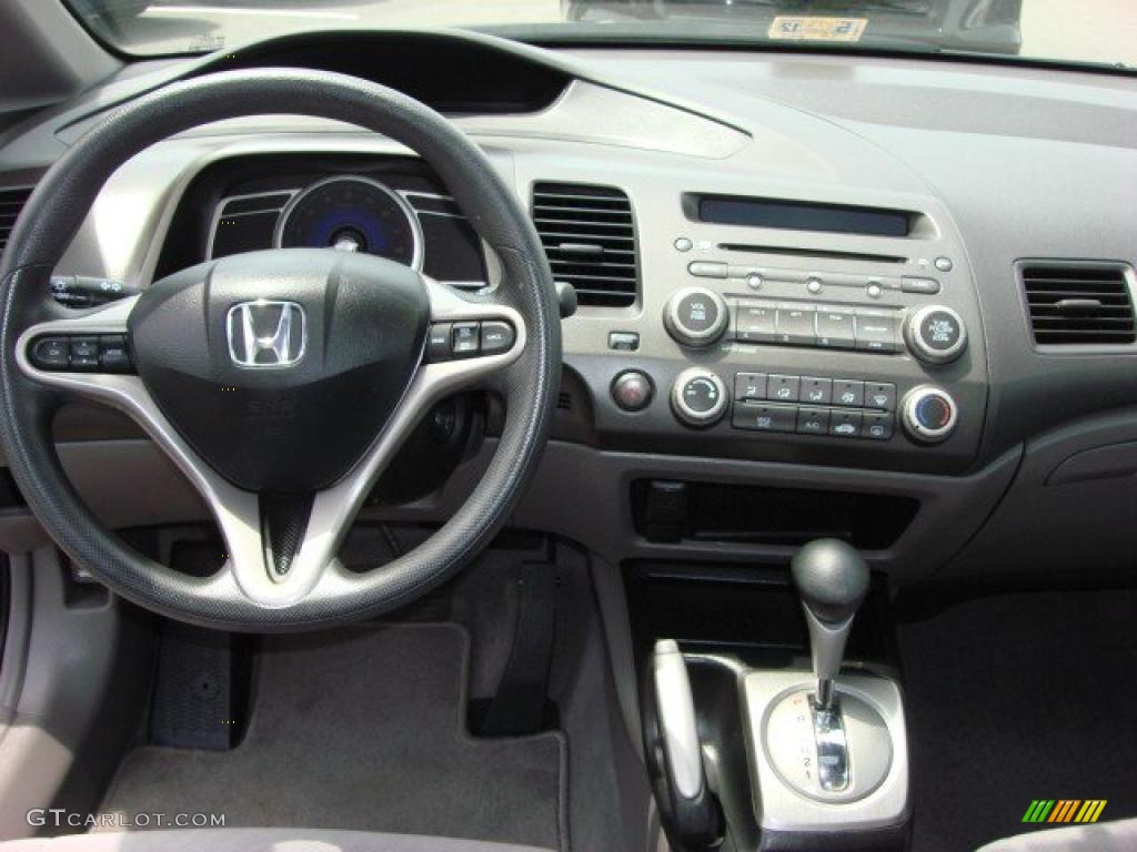 2009 Honda Civic EX Sedan Gray Dashboard Photo #49212167
