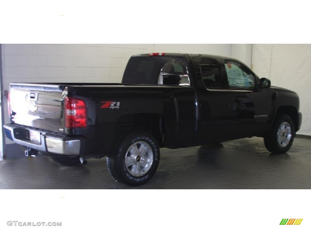 2011 Silverado 1500 LTZ Extended Cab 4x4 - Black / Ebony photo #2