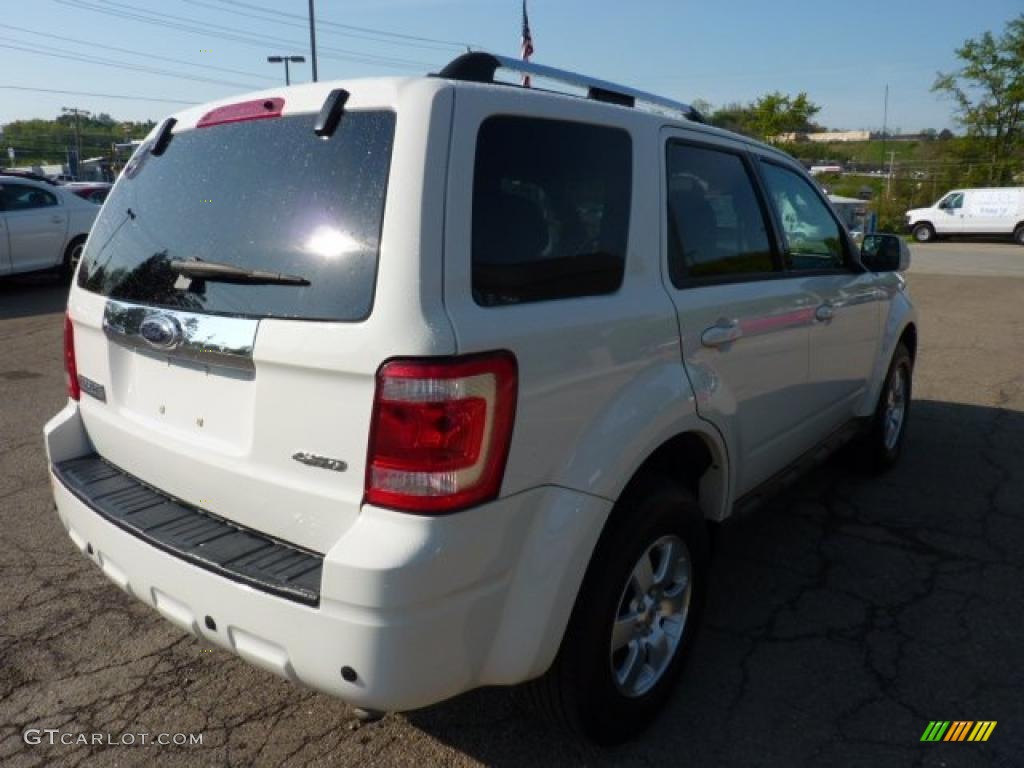 2009 Escape Limited V6 4WD - White Suede / Charcoal photo #4