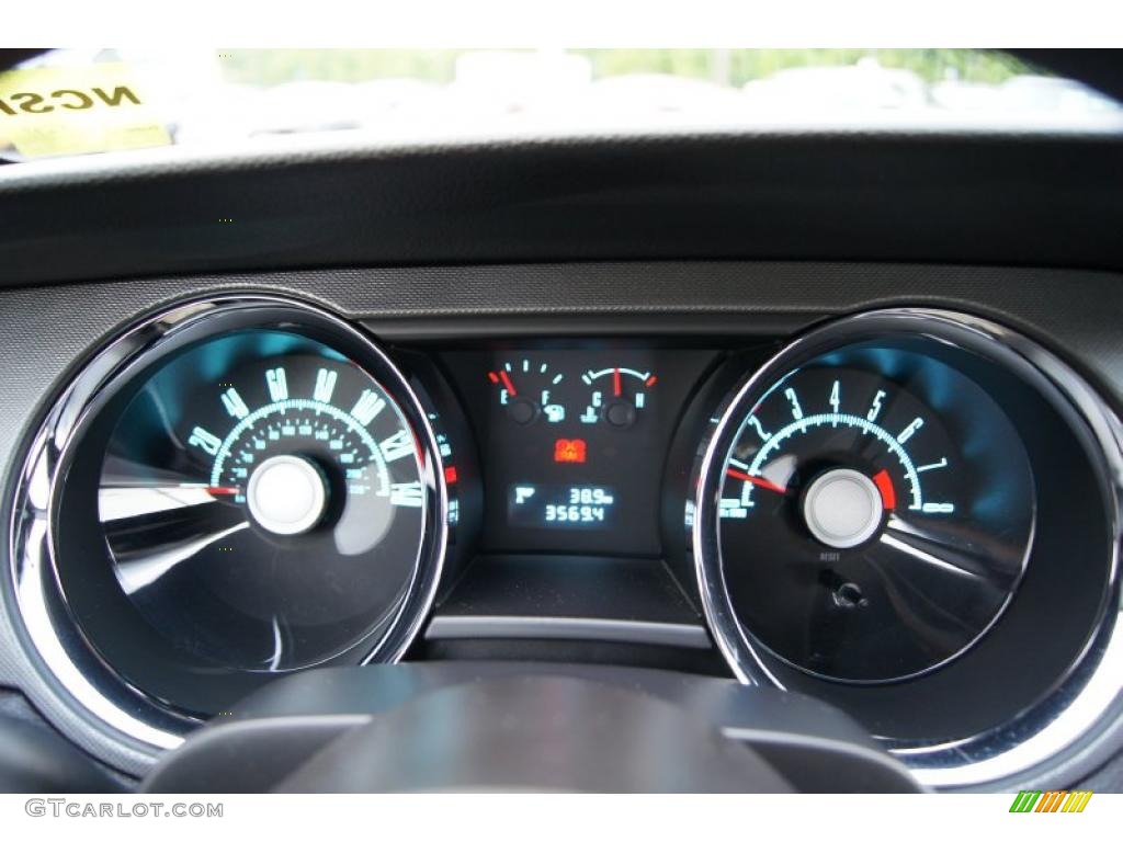 2010 Ford Mustang GT Coupe Gauges Photo #49216394