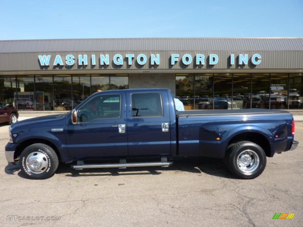 2005 F350 Super Duty Lariat Crew Cab Dually - True Blue Metallic / Medium Flint photo #1