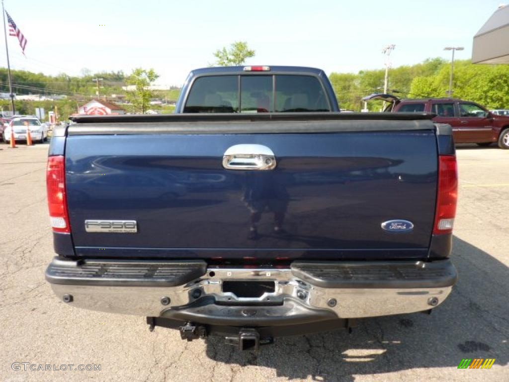 2005 F350 Super Duty Lariat Crew Cab Dually - True Blue Metallic / Medium Flint photo #3