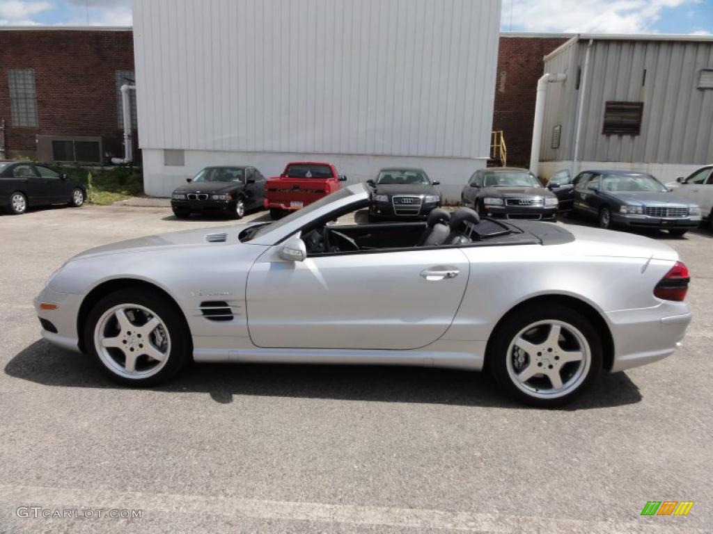 Brilliant Silver Metallic 2003 Mercedes-Benz SL 55 AMG Roadster Exterior Photo #49217042