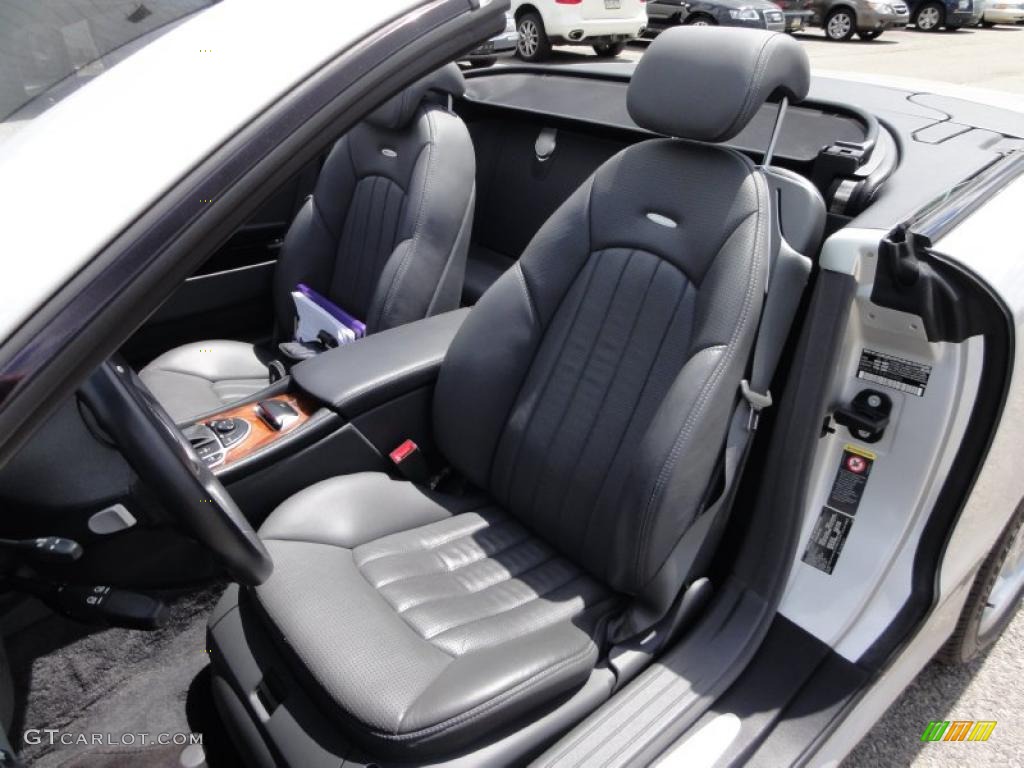 Charcoal Interior 2003 Mercedes-Benz SL 55 AMG Roadster Photo #49217150