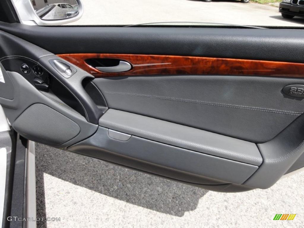 2003 Mercedes-Benz SL 55 AMG Roadster Charcoal Door Panel Photo #49217243