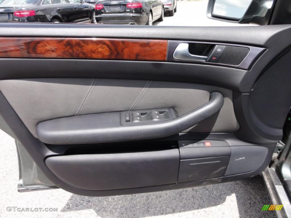 2005 Audi Allroad 2.7T quattro Platinum/Sabre Black Door Panel Photo #49217918