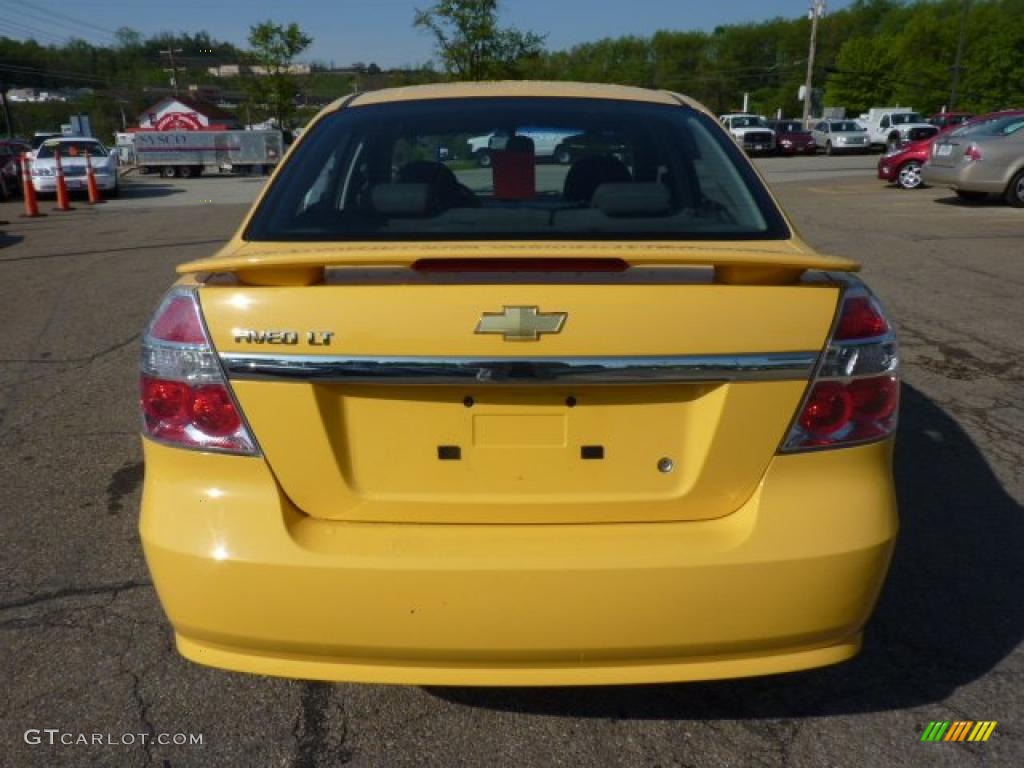 Summer Yellow 2007 Chevrolet Aveo LT Sedan Exterior Photo #49217945