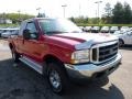 2002 Red Clearcoat Ford F250 Super Duty XLT SuperCab 4x4  photo #6