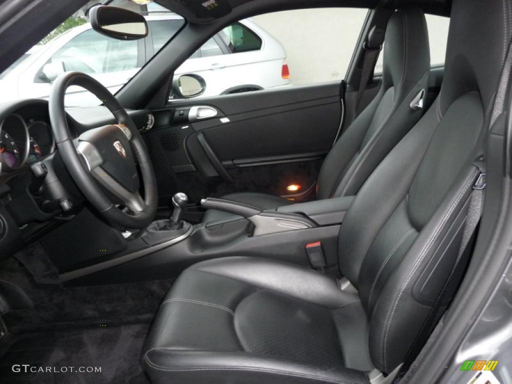 2008 911 Carrera Coupe - Slate Grey Metallic / Black photo #8