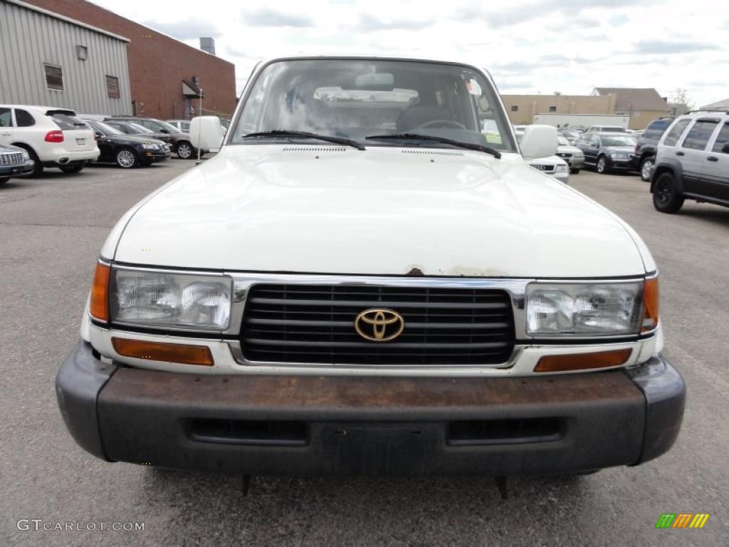 1996 Land Cruiser  - White / Gray photo #3