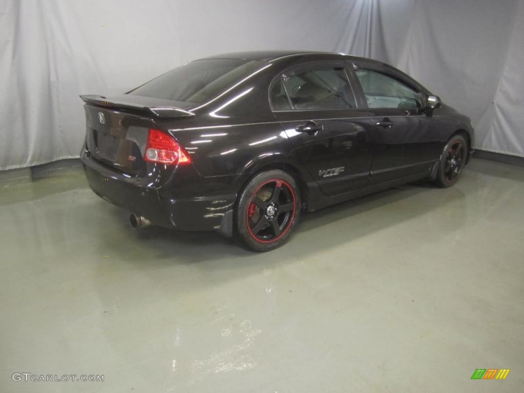 Nighthawk Black Pearl 2007 Honda Civic Si Sedan Exterior Photo #49219523