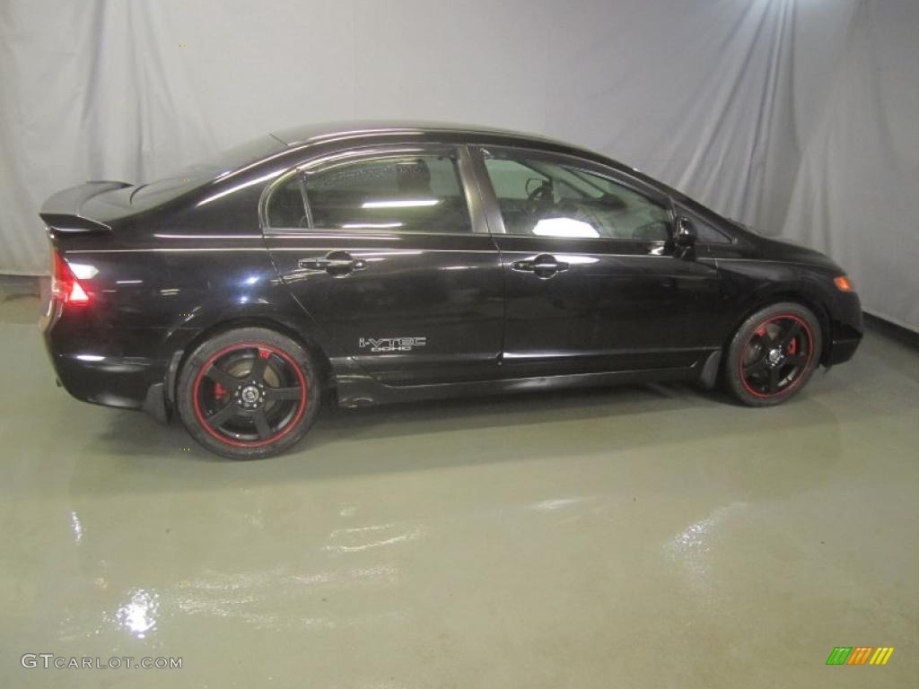 Nighthawk Black Pearl 2007 Honda Civic Si Sedan Exterior Photo #49219538