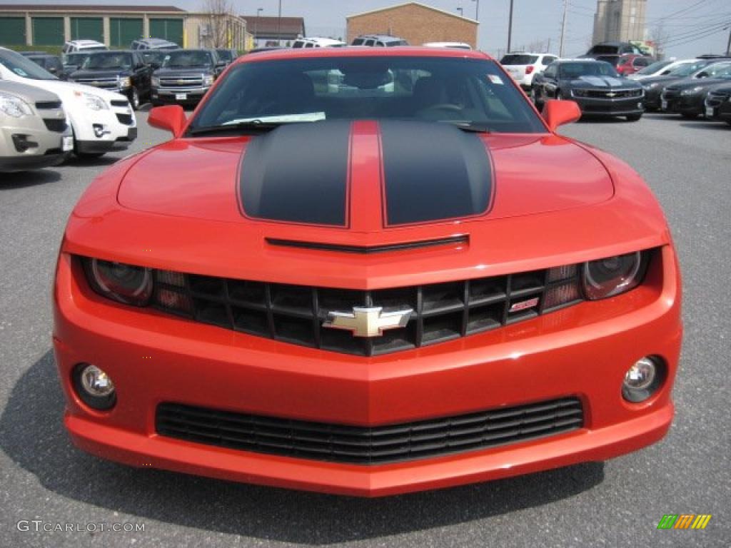 Inferno Orange Metallic 2011 Chevrolet Camaro SS/RS Coupe Exterior Photo #49220807