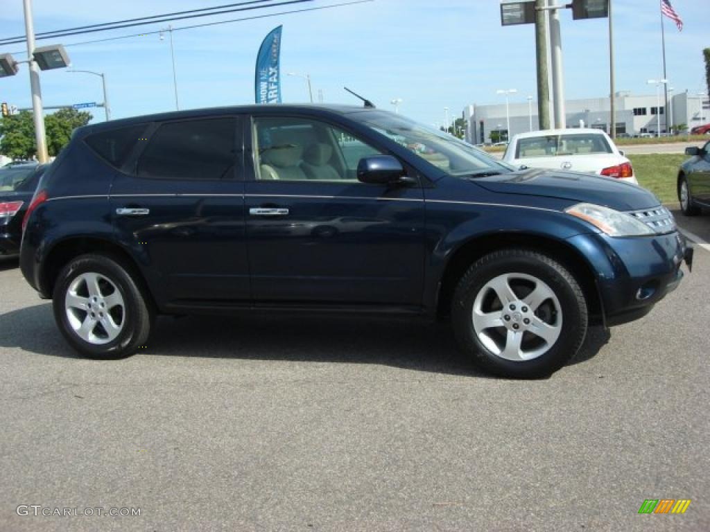 2005 Murano SL AWD - Midnight Blue Pearl / Cafe Latte photo #5