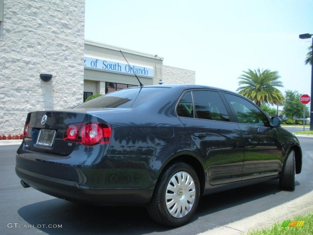 2009 Jetta S Sedan - Blue Graphite Metallic / Art Grey photo #6