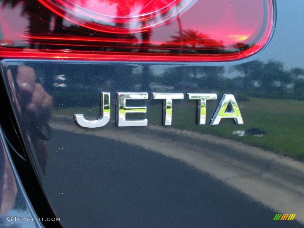 2009 Jetta S Sedan - Blue Graphite Metallic / Art Grey photo #9