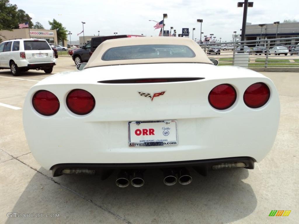 2010 Corvette Convertible - Arctic White / Cashmere photo #7